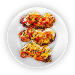 Baked Potato With Spicy Chicken 